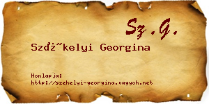 Székelyi Georgina névjegykártya